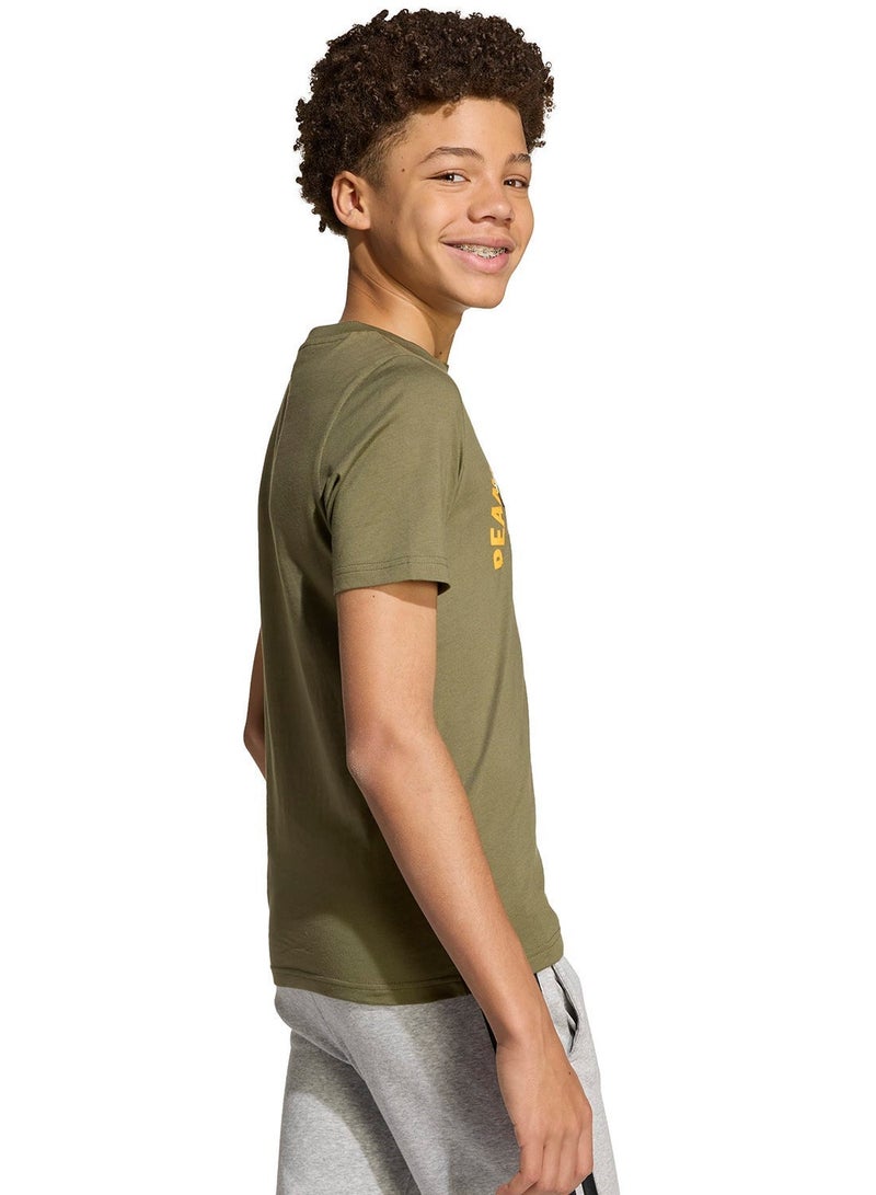 اديداس تيشيرت بطباعة جرافيك للطعام للشباب - Image 2